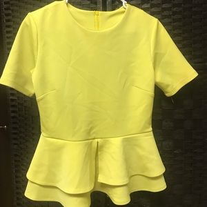 Yellow peplum